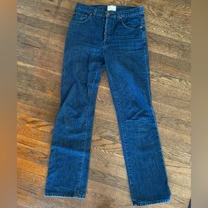 DOEN straight leg button fly denim jeans
